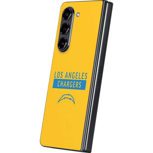 NFL Los Angeles Chargers Yellow Performance Series Galaxy Z Fold5 5G Skin